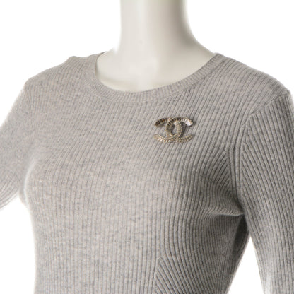 Chanel Baguette Crystal CC Brooch Silver 2 of 4