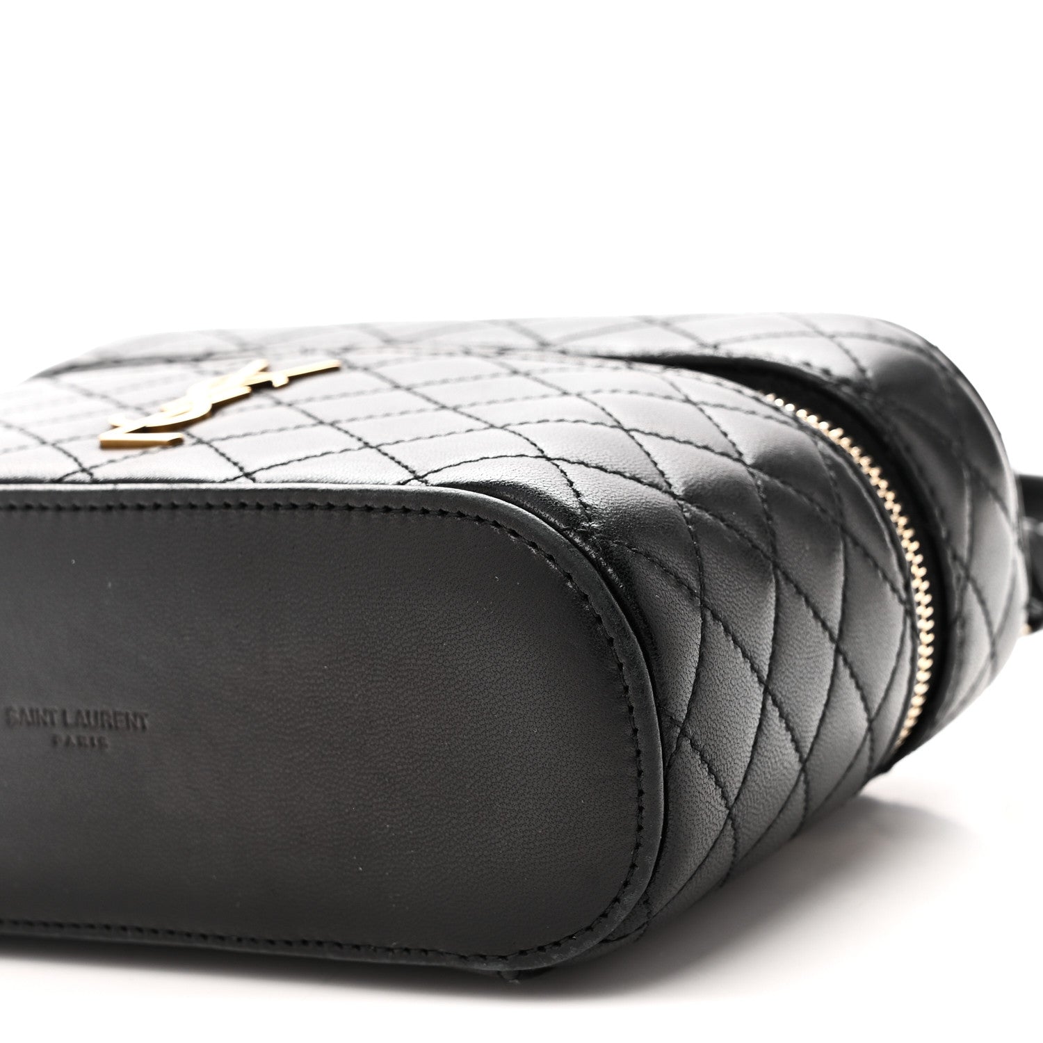 Saint Laurent Lambskin Quilted Mini Gaby Vanity Case Black 10 of 11