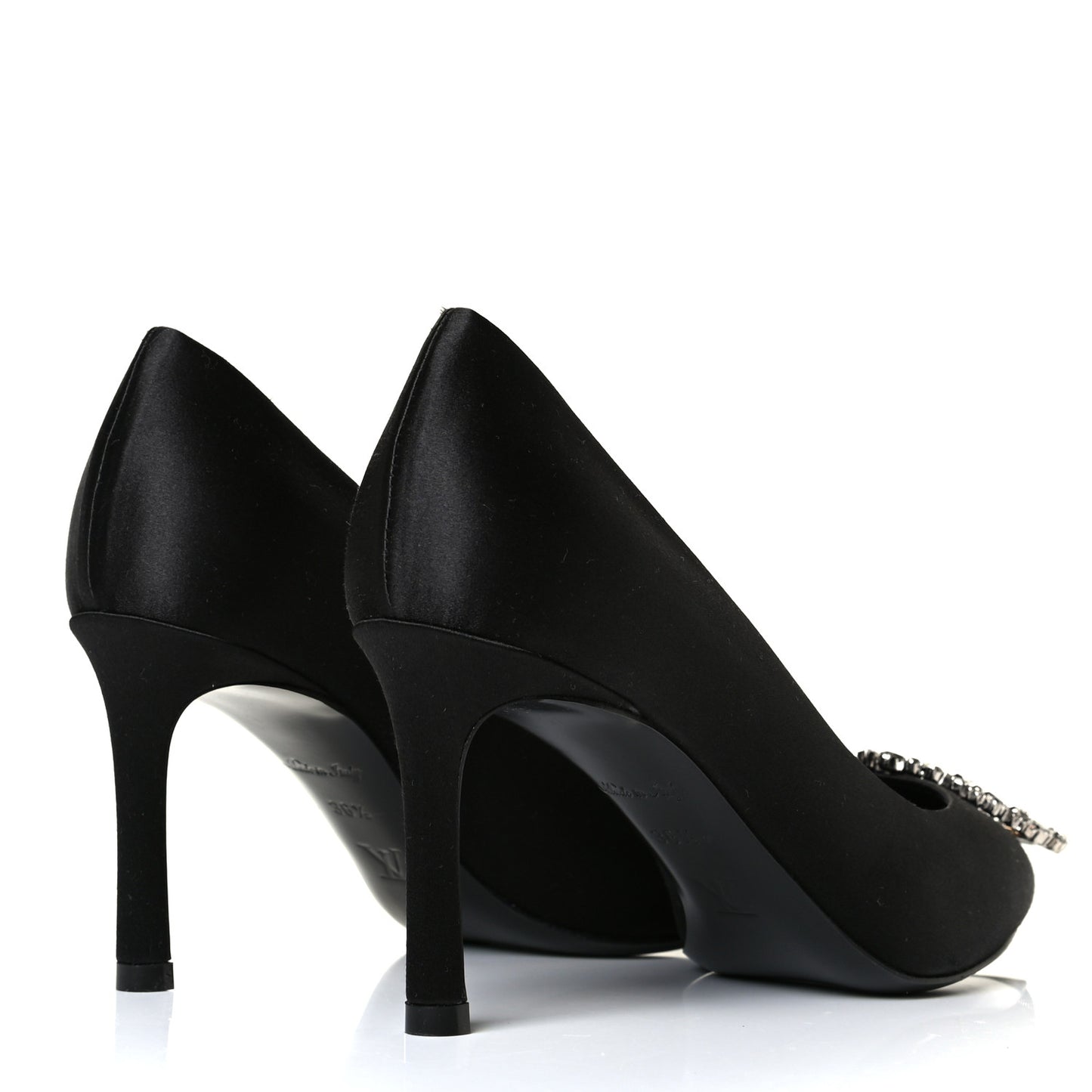 Satin Madeleine Pumps 36.5 Black