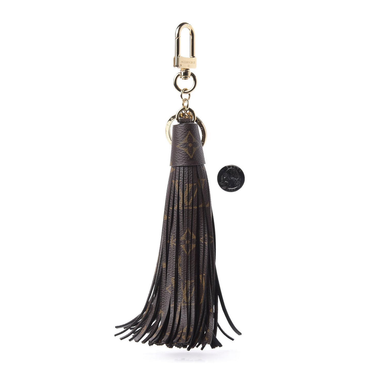 Monogram Tassel Bag Charm