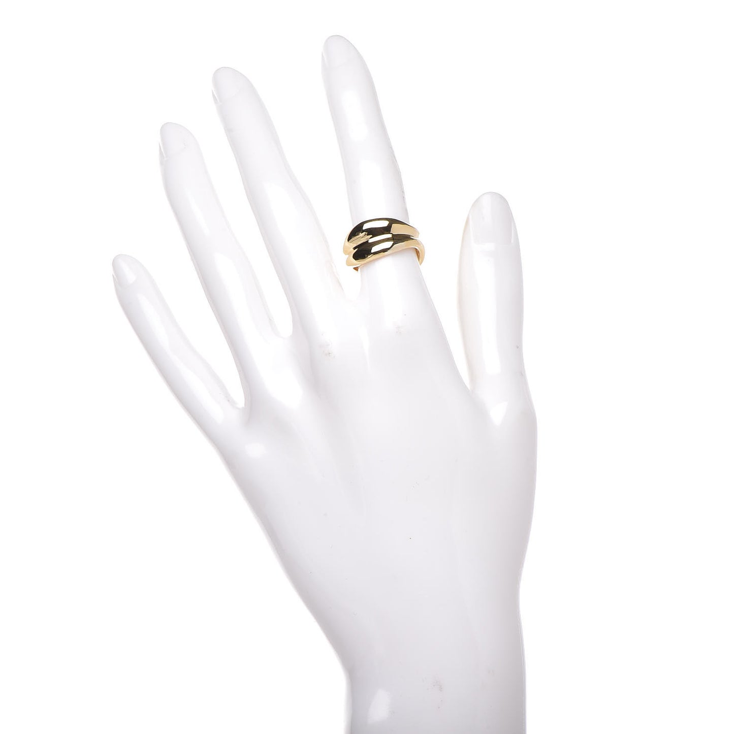 18K Yellow Gold Wave Ring 50 5.25