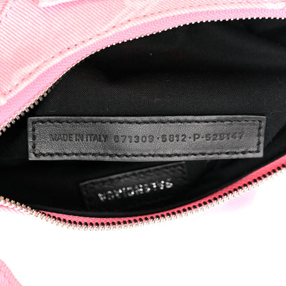 Balenciaga Denim BB Monogram Le Cagole Shoulder Bag XS Pink 7 of 11
