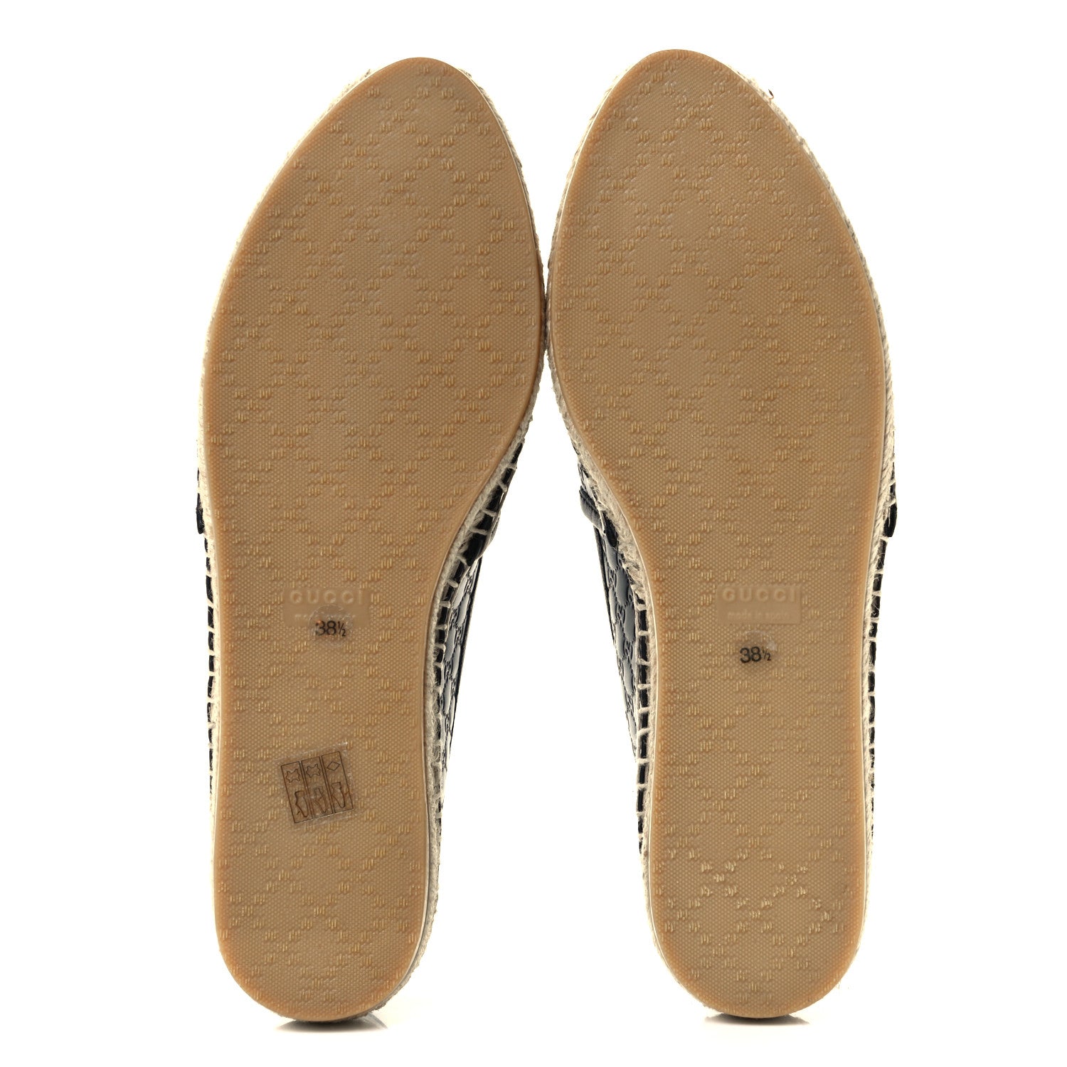 Gucci Microguccissima Signature Espadrilles 38.5 Black 6 of 10