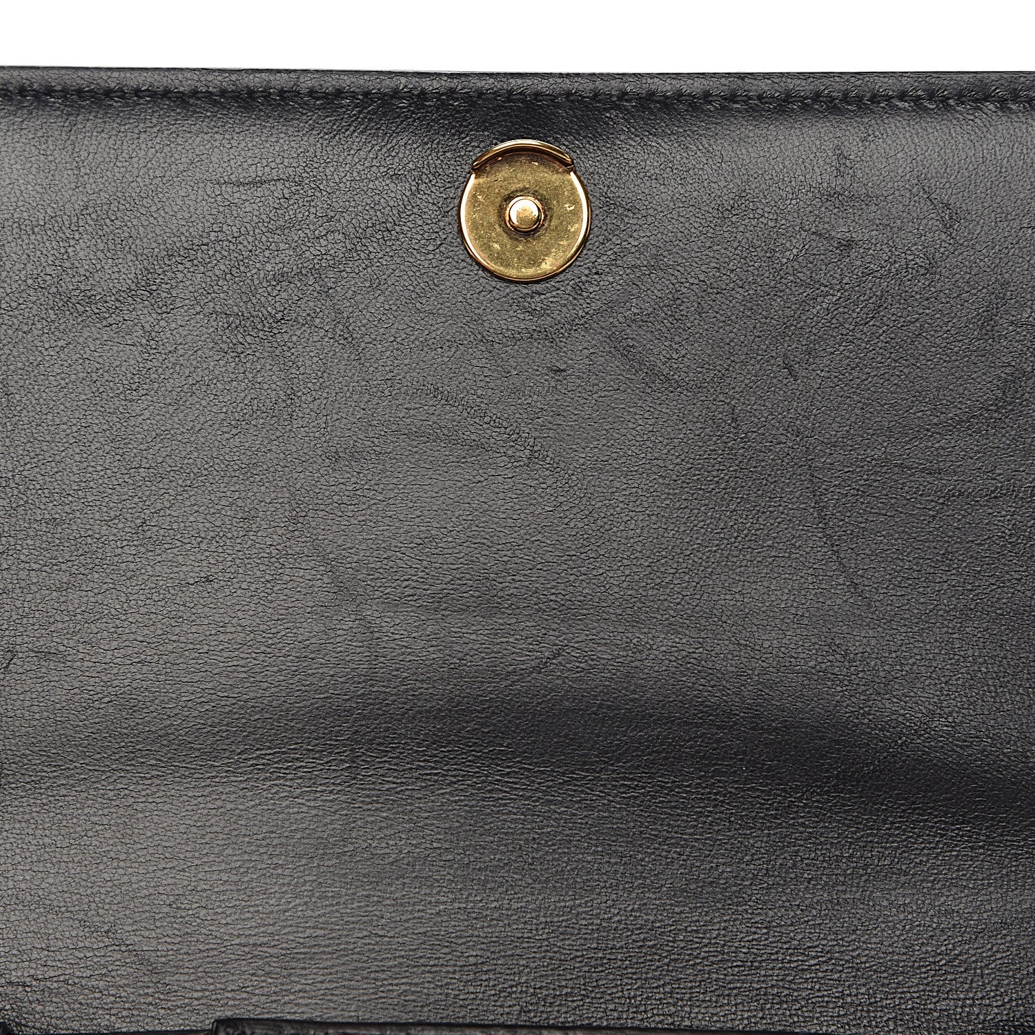 Balenciaga Crocodile Embossed Patent B Wallet On Chain Black 8 of 11