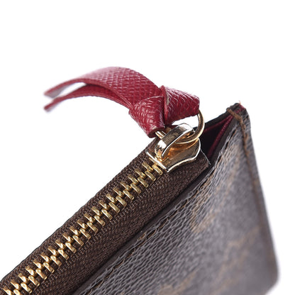 Louis Vuitton Monogram Felicie Chain Wallet Zippered Insert Fuchsia 7 of 8