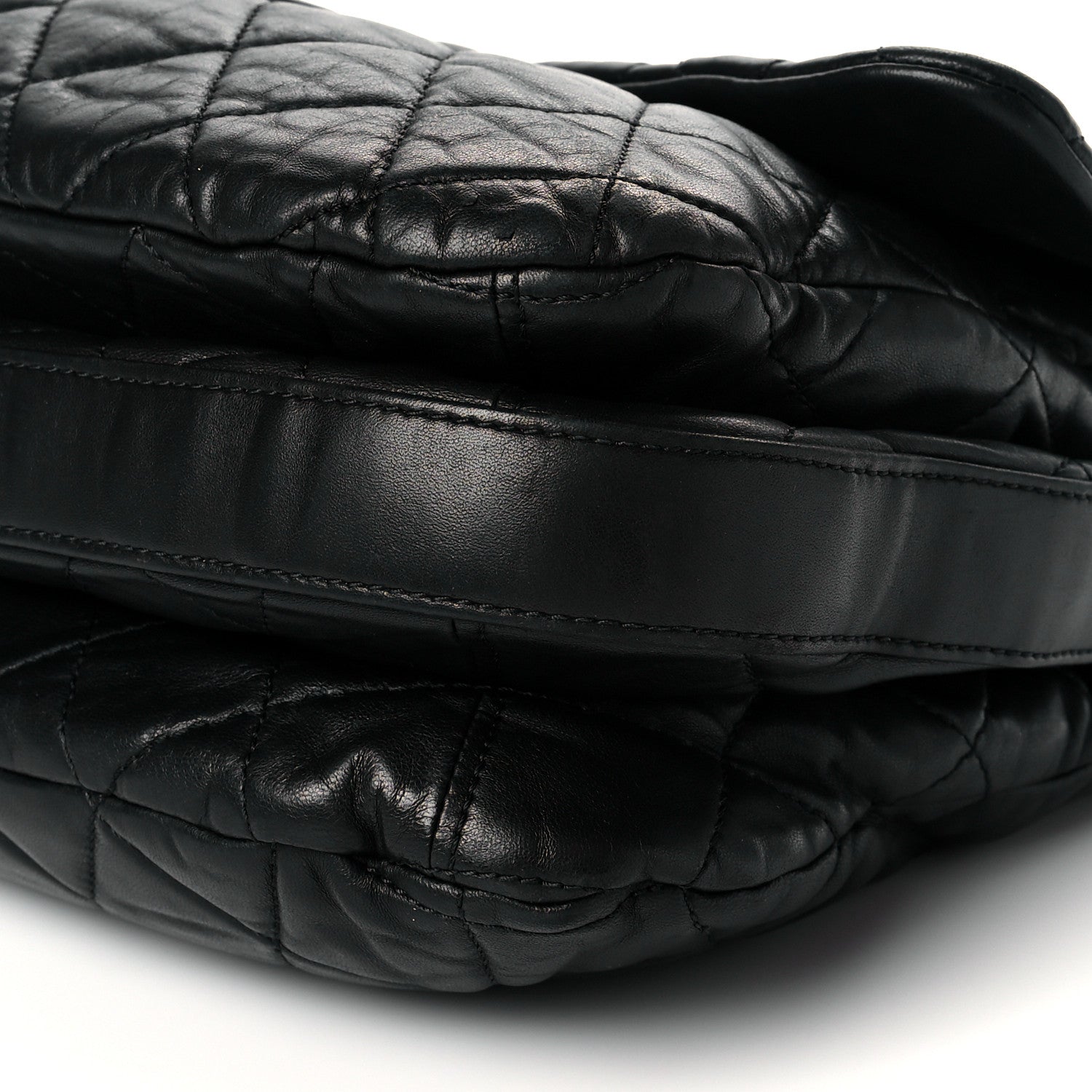 Chanel Lambskin Quilted Chanel 3 Maxi Flap Bag Black 10 of 14