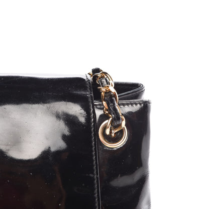 Chanel Patent Flap Shoulder Bag Black 12 of 21