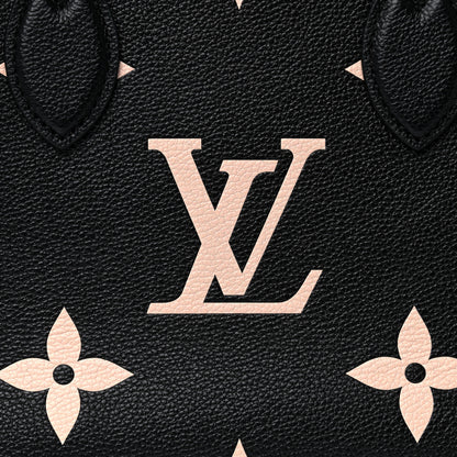 Louis Vuitton Empreinte Monogram Giant Onthego PM Black Beige 9 of 10