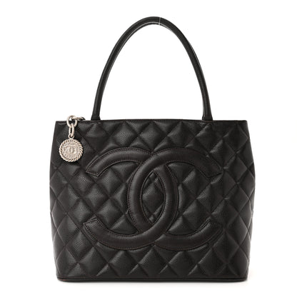 Chanel Caviar Quilted Medallion Tote Dark Brown 1 of 10