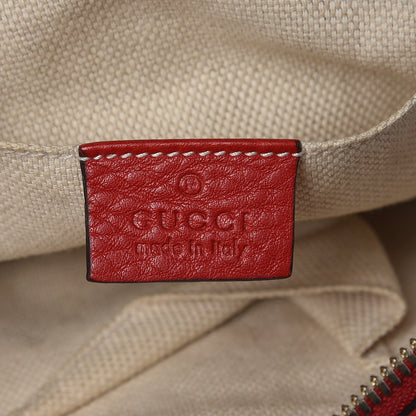Gucci Pebbled Calfskin Small Soho Disco Bag Tabasco Red 6 of 8