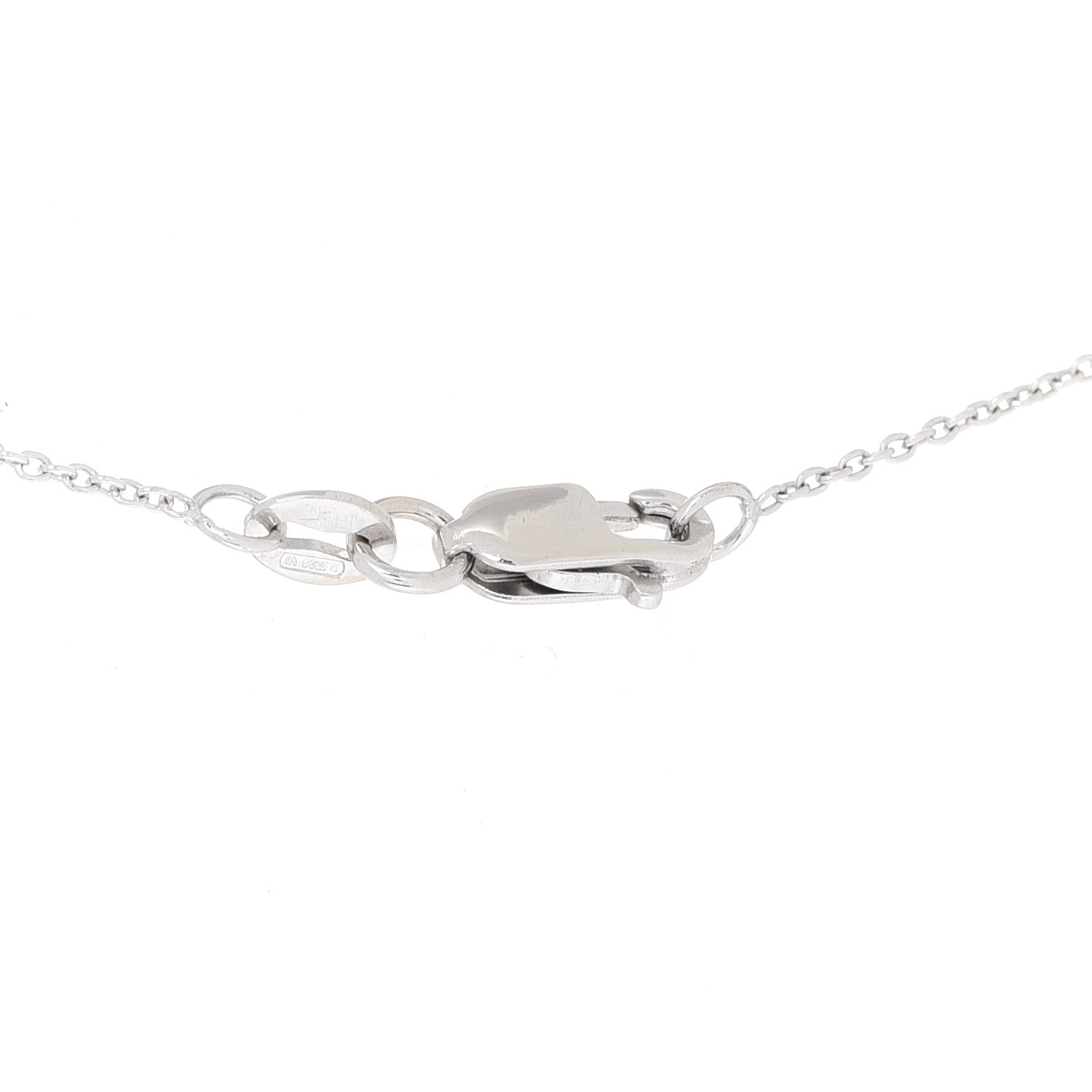 Roberto Coin 18K White Gold Diamond Love Letter A Pendant Necklace 4 of 7