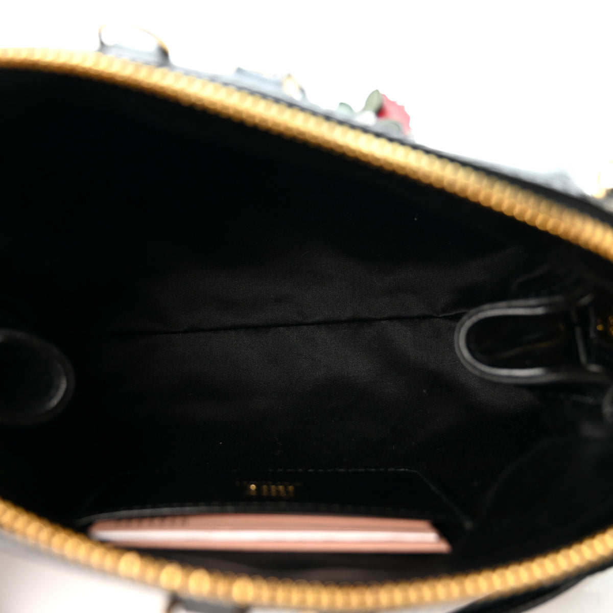 Softy Shine Calfskin Caprice Clutch Black