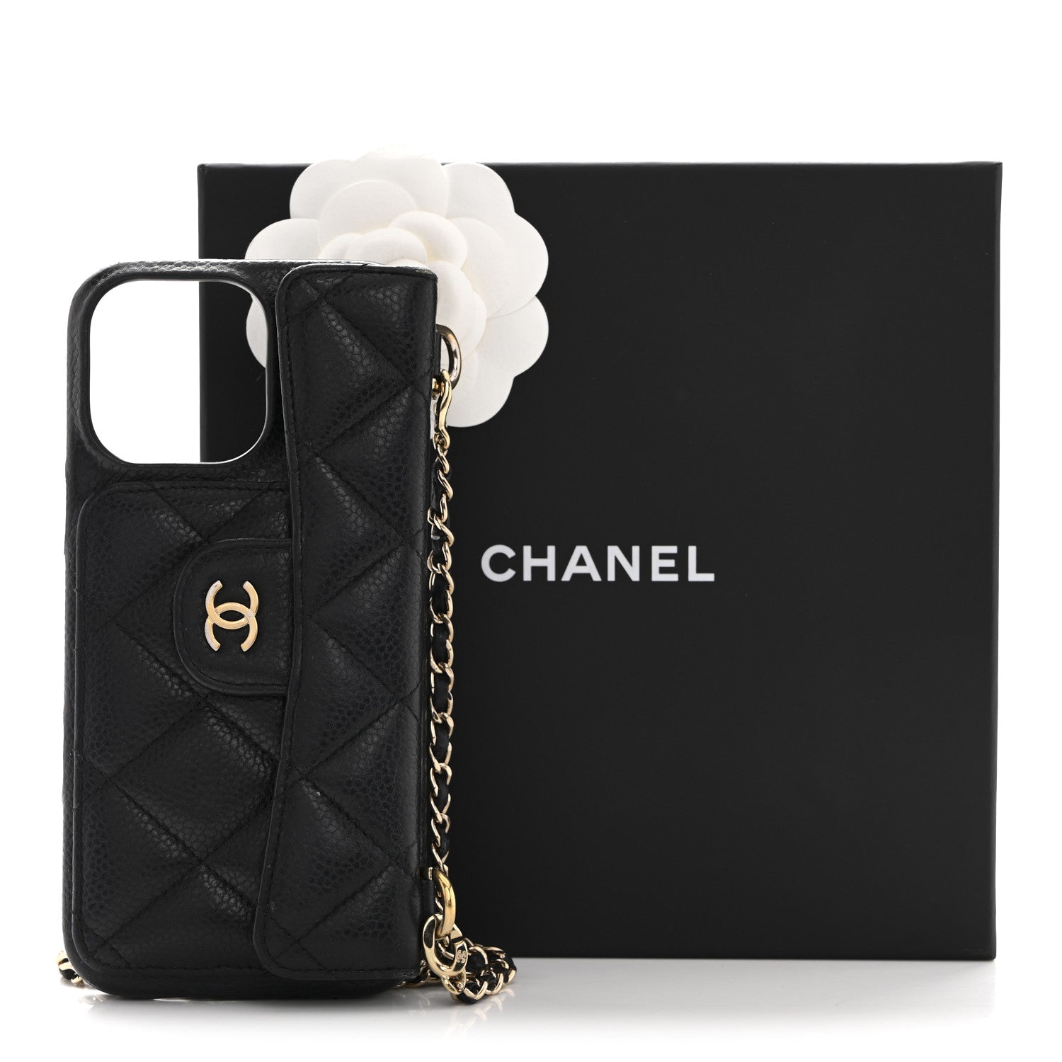 Chanel Caviar Quilted Pearl Crush iPhone 16 Pro Max Case With Chain Black 1873439 – FASHIONPHILE Chanel Caviar Quilted Pearl Crush iPhone 16 Pro Max Case With Chain Black 1873439 – FASHIONPHILE