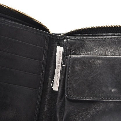 Bottega Veneta Nappa Intrecciato Zip Around Compact Wallet Nero Black 6 of 11