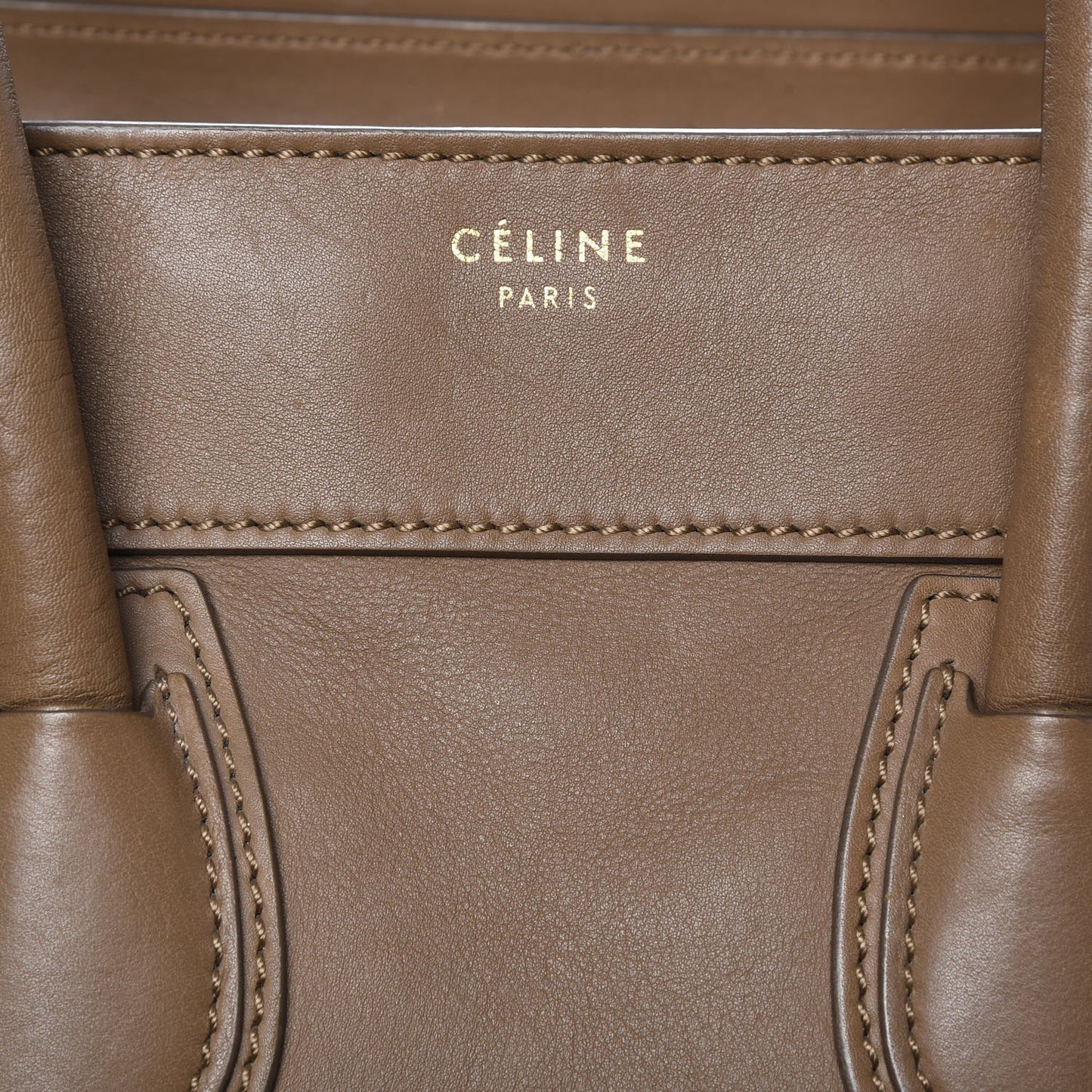 Smooth Calfskin Mini Luggage Camel