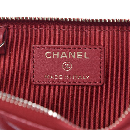 Chanel Caviar Quilted Key Holder Case Red 6 of 8