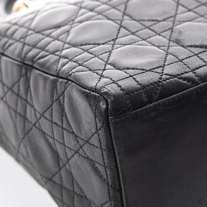 Christian Dior Lambskin Cannage Medium Lady Dior Black 11 of 21