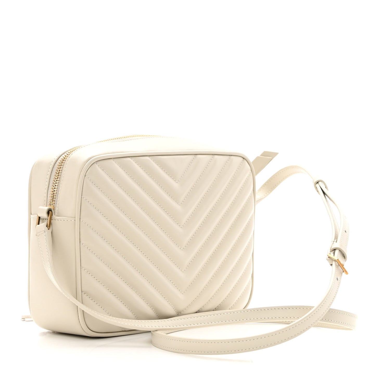 Calfskin Matelasse Monogram Lou Camera Bag Crema Soft