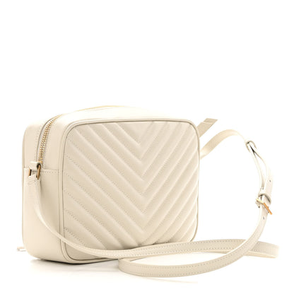 Saint Laurent Calfskin Matelasse Monogram Lou Camera Bag Crema Soft 3 of 13