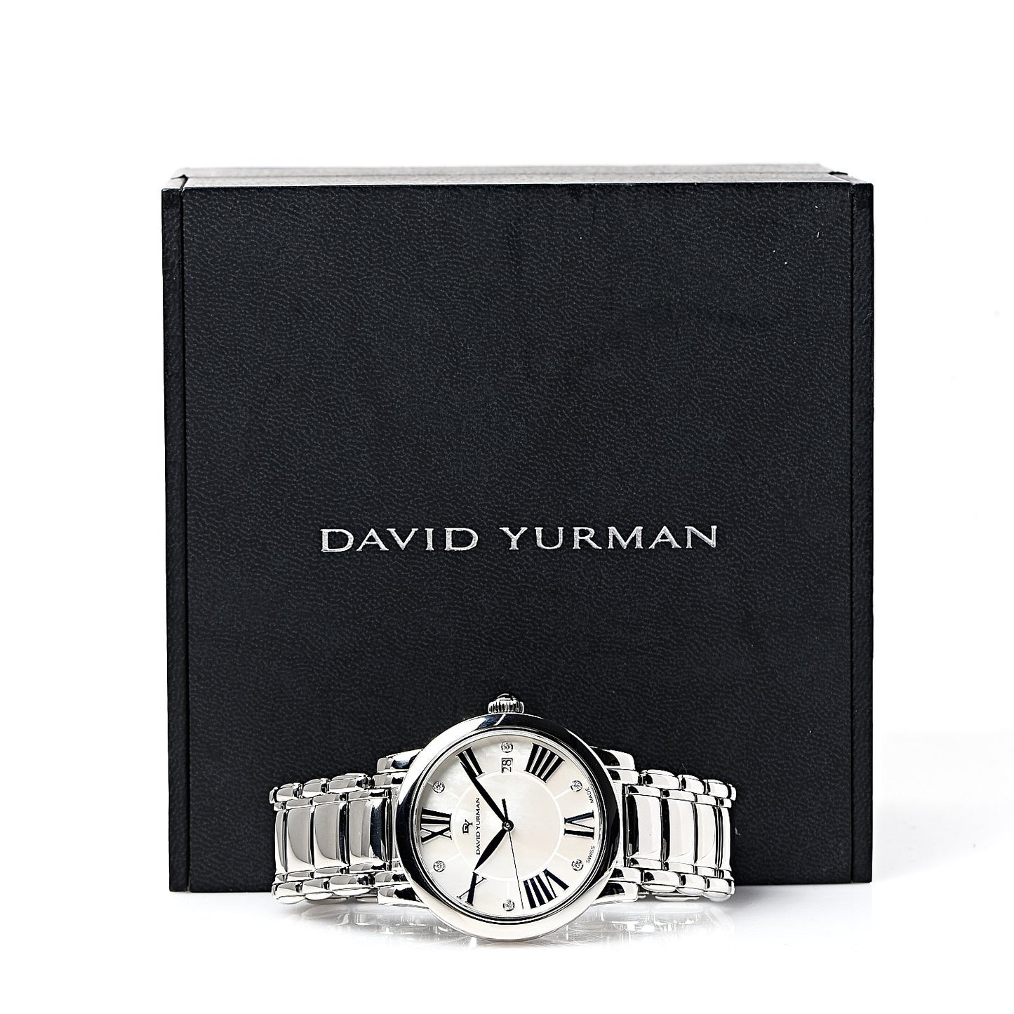Stainless Steel Diamond Mother of Pearl 38mm Classic Quartz Watch
