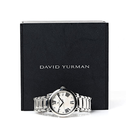 David Yurman Stainless Steel Diamond Mother of Pearl 38mm Classic Quartz Watch 6 of 6