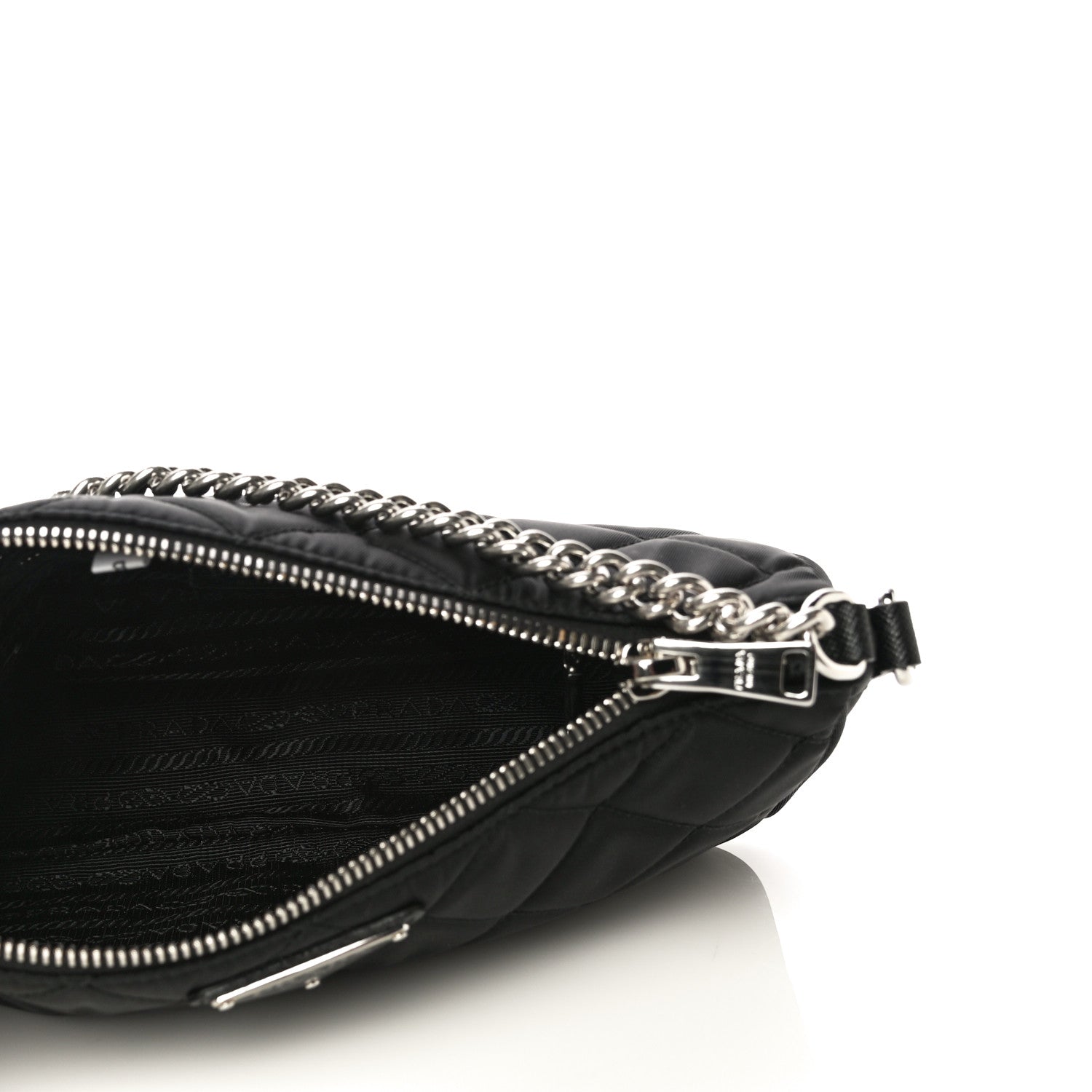 Prada Nylon Tessuto Impuntu Quilted Crossbody Bag Black 5 of 10