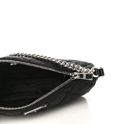 Prada Nylon Tessuto Impuntu Quilted Crossbody Bag Black 5 of 10