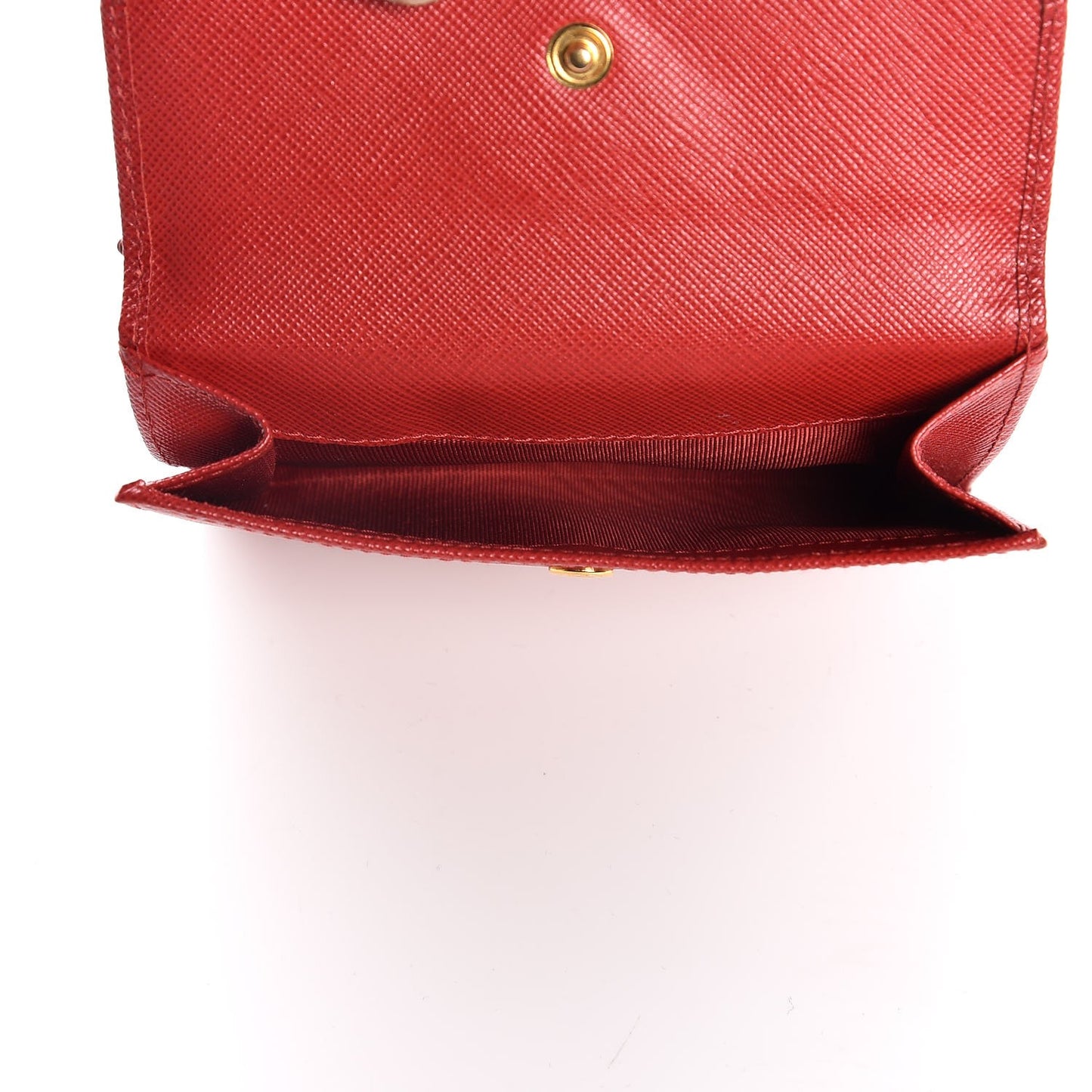 Saffiano Metal Flap Wallet Fuoco