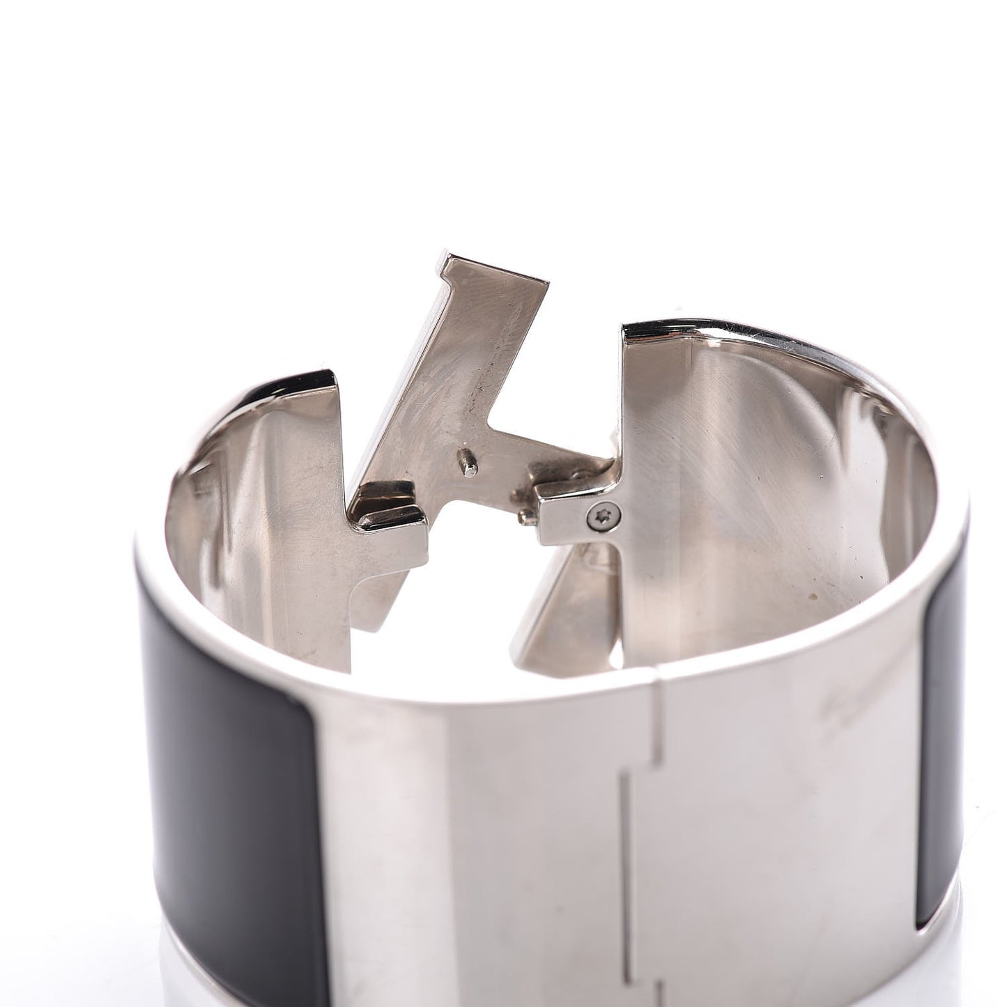 Enamel Extra Wide Clic Clac H Bracelet PM Black