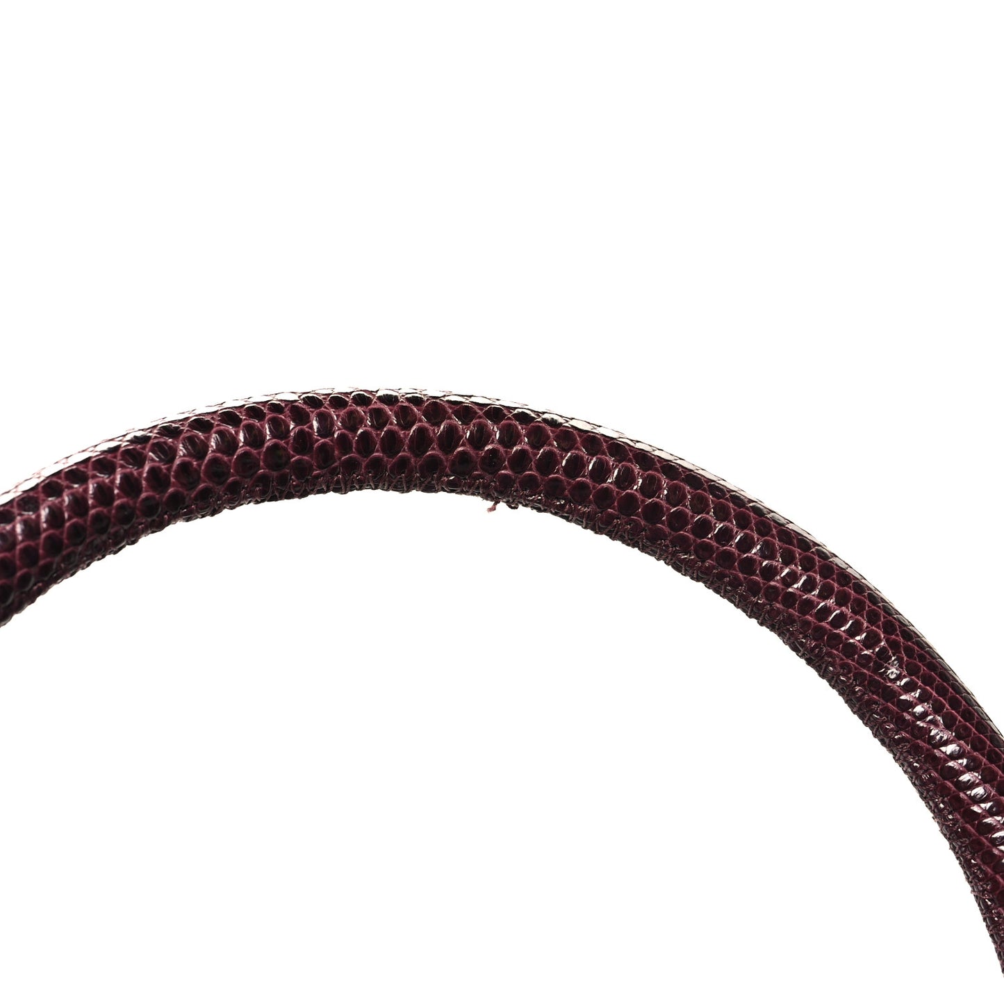 Caviar Lizard Quilted Medium Coco Handle Flap Burgundy