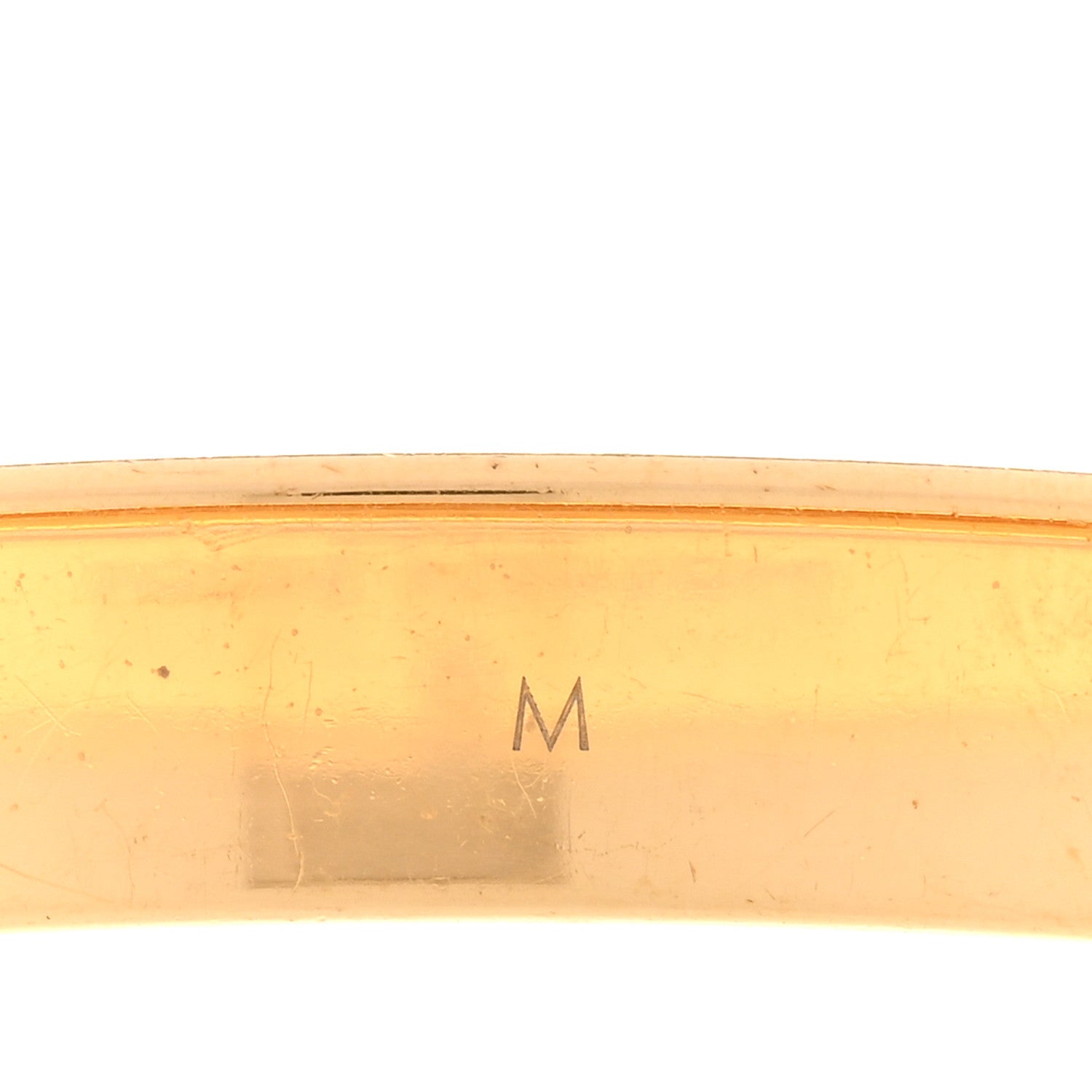Louis Vuitton Brass Monogram Nanogram Cuff M Gold 5 of 5