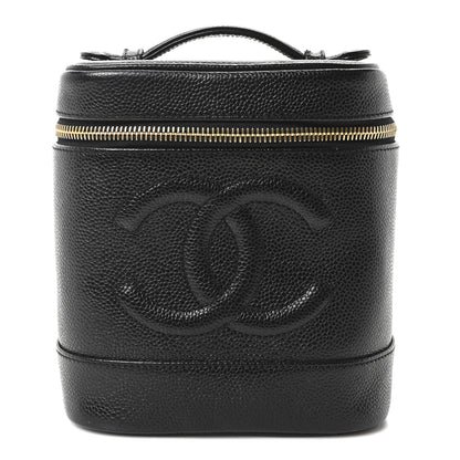 Chanel Caviar Vanity Cosmetic Case Black 1 of 10