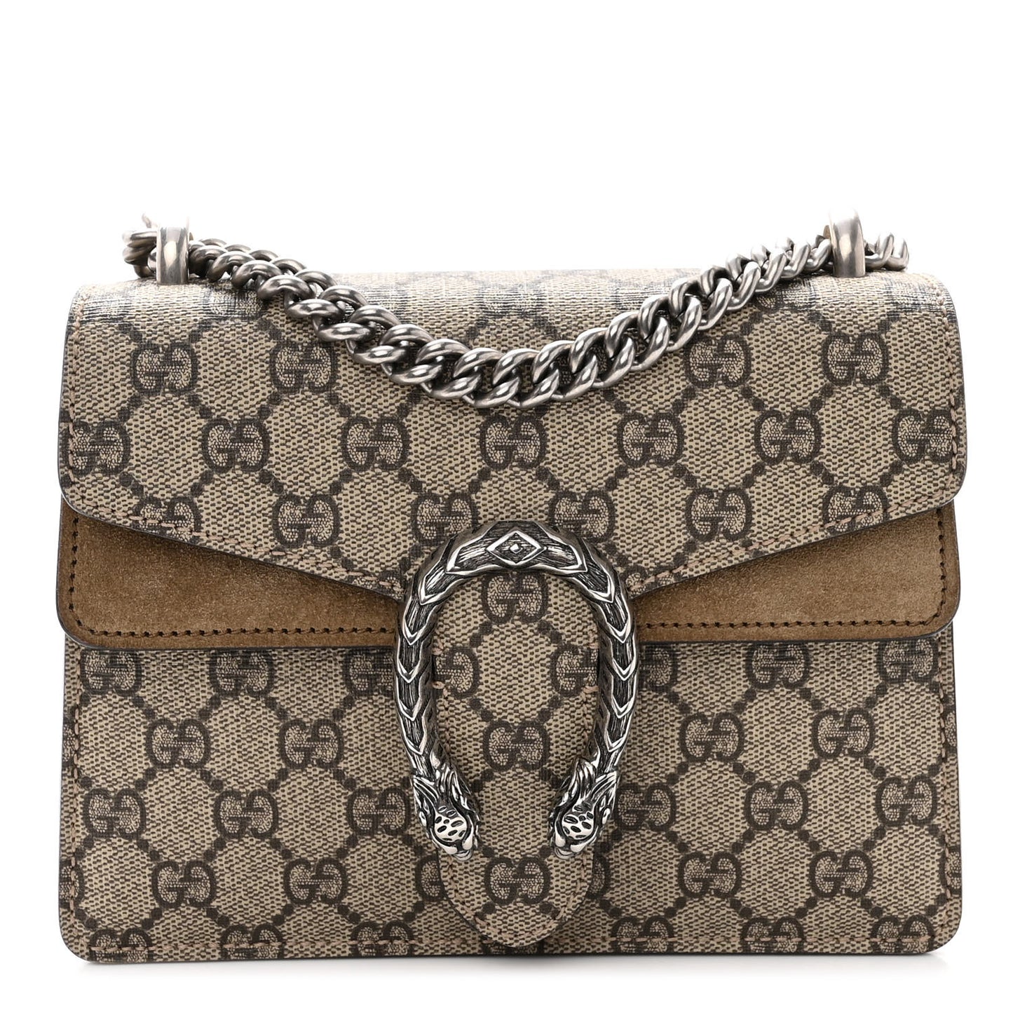 GG Supreme Monogram Mini Dionysus Shoulder Bag Taupe