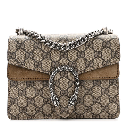 Gucci GG Supreme Monogram Mini Dionysus Shoulder Bag Taupe 1 of 9