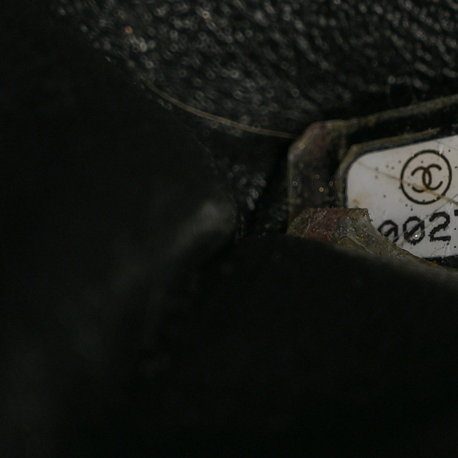 Chanel Shiny Distressed Calfskin Quilted Jumbo Double Flap So Black 8 of 12