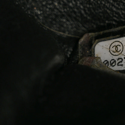 Chanel Shiny Distressed Calfskin Quilted Jumbo Double Flap So Black 8 of 12