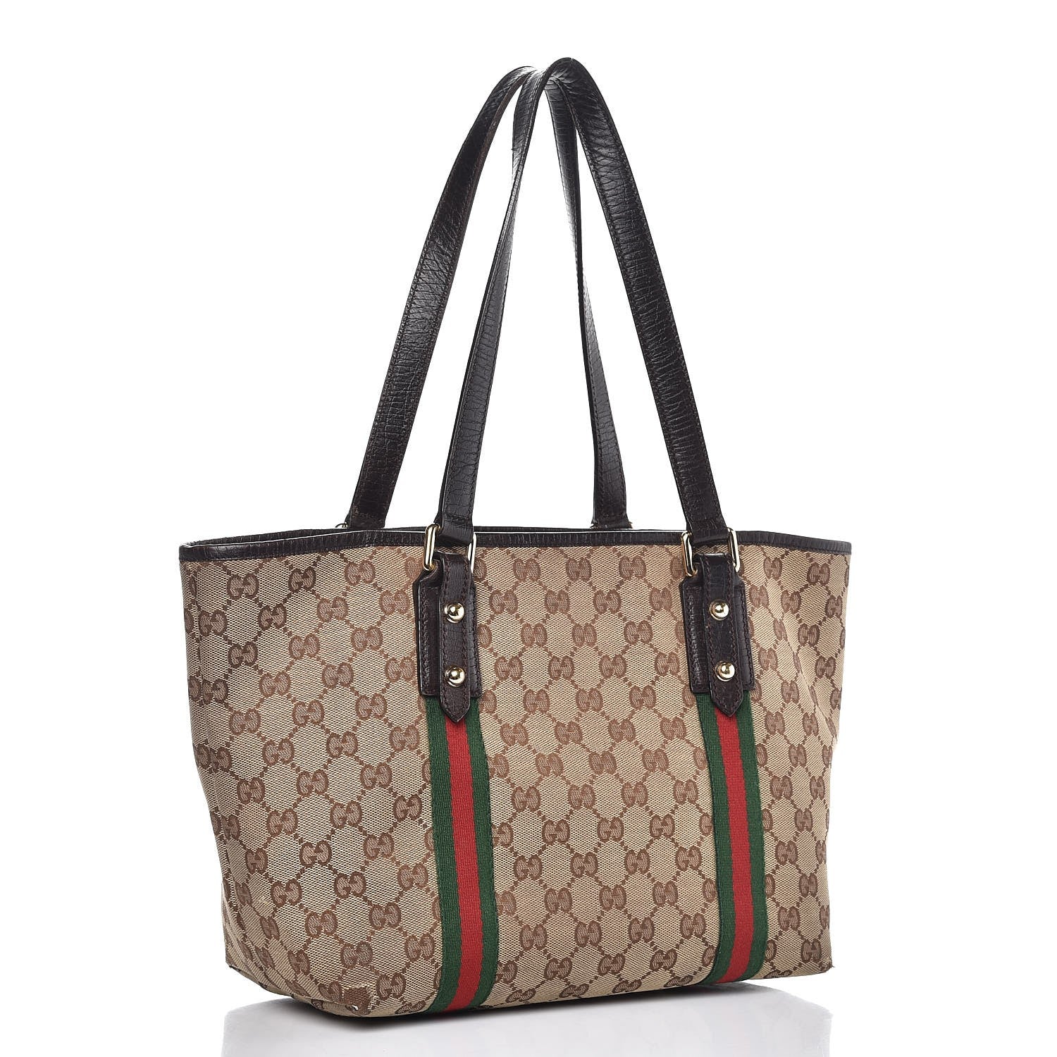 Gucci Monogram Medium Jolicoeur Tote Brown 3 of 15