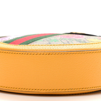 Gucci GG Supreme Monogram Flora Web Mini Ophidia Round Shoulder Bag Beige Multicolor Crop 9 of 10