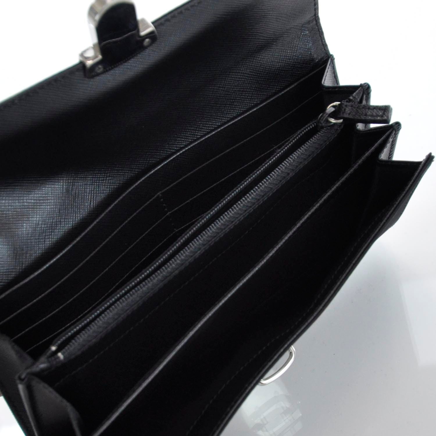 Prada Tessuto Nylon Wallet Black 5 of 7