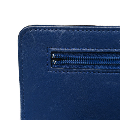 Chanel Lambskin Quilted Elegant CC Wallet On Chain WOC Blue Black 12 of 15