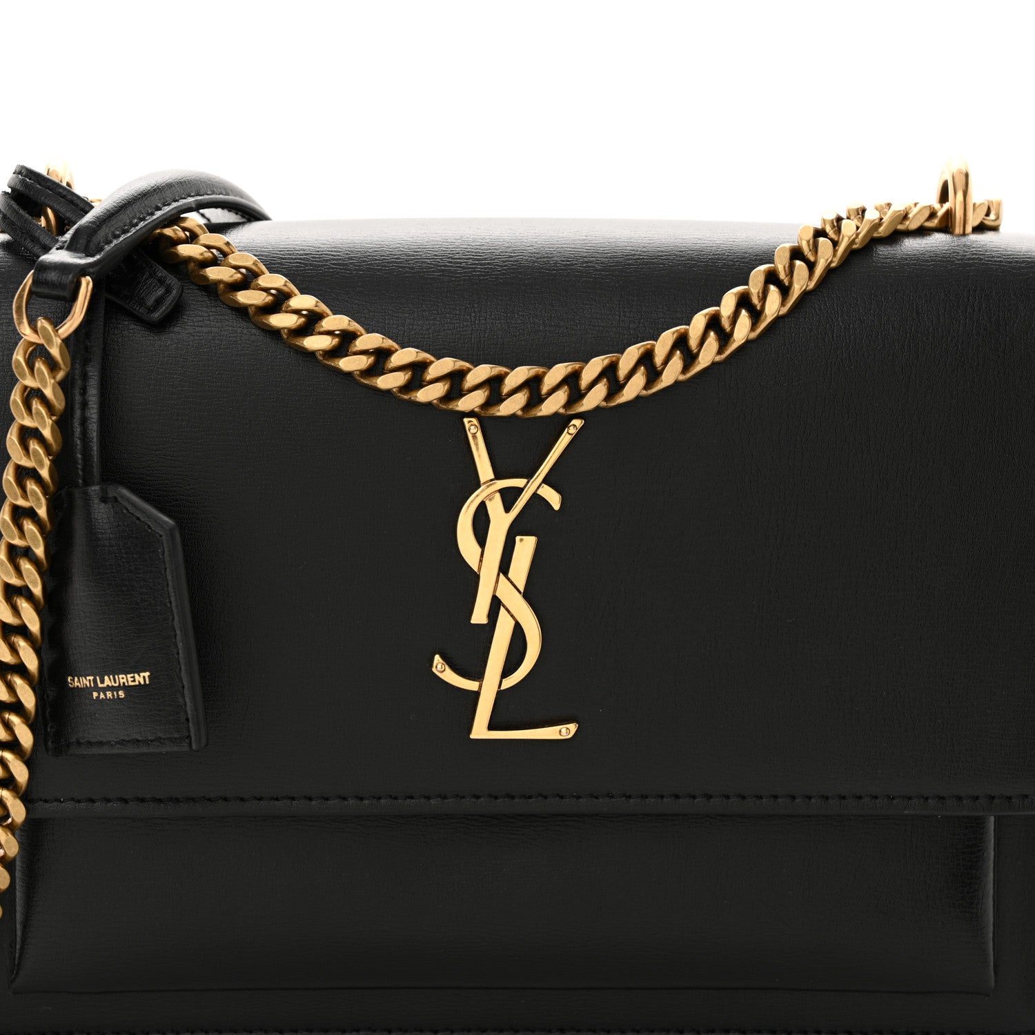 Saint Laurent Calfskin Medium Monogram Sunset Black 8 of 15