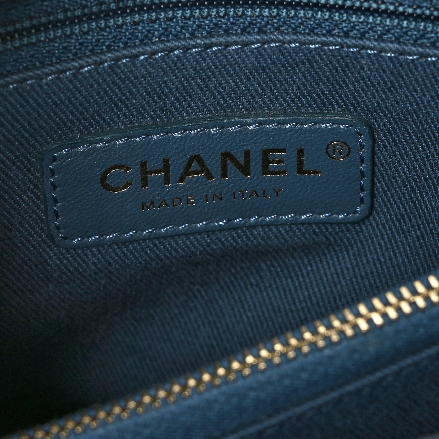 Caviar Quilted Small Coco Handle Flap Blue