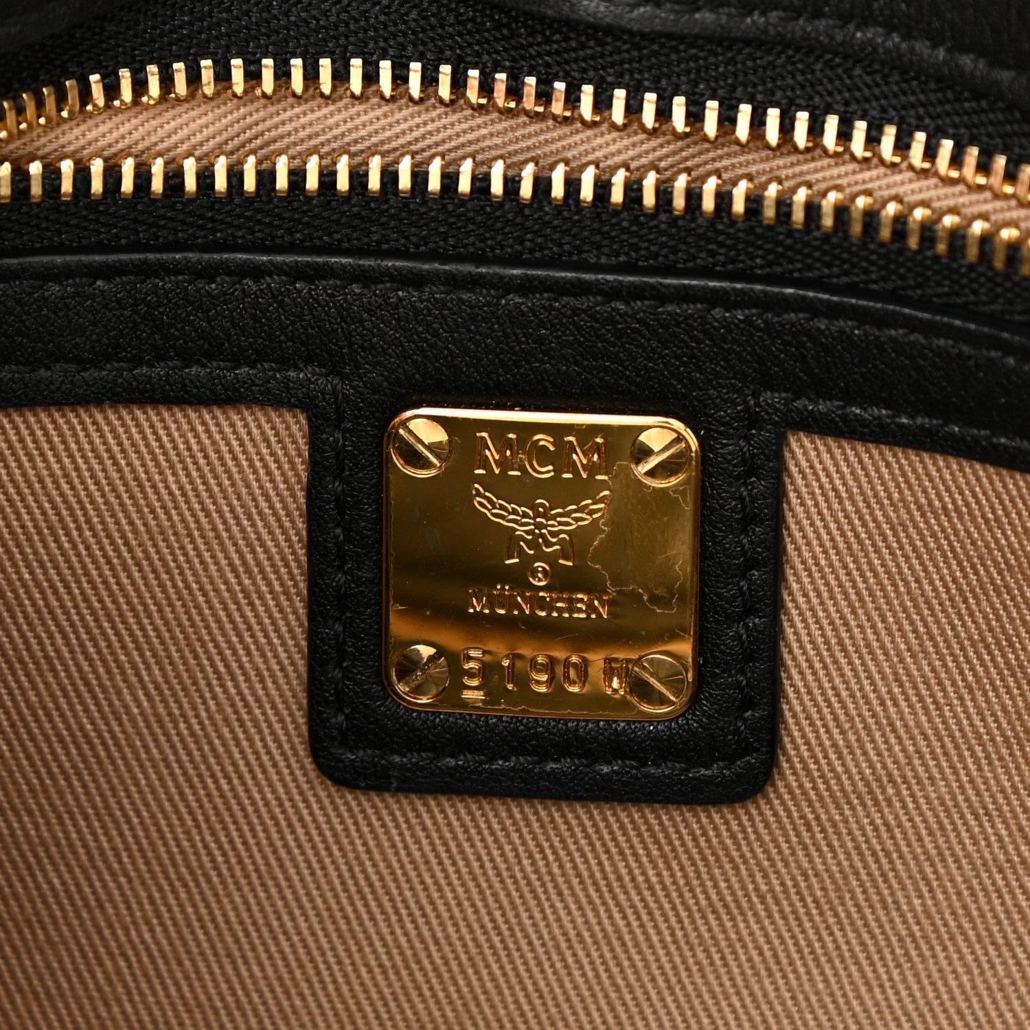 MCM Visetos Millie Wallet On Chain Cognac Black 5 of 10
