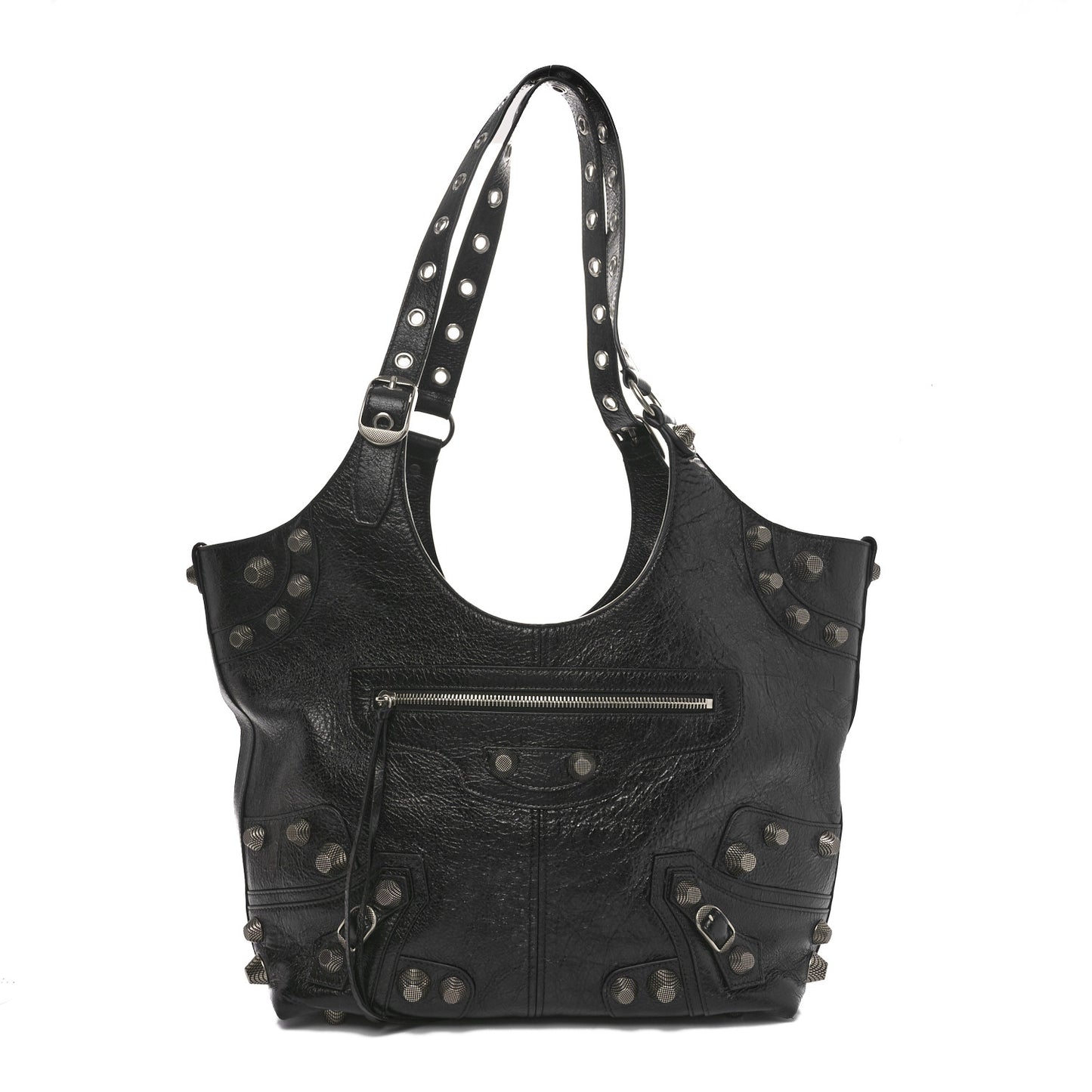 Agneau Arena Medium Le Cagole Carry All Bag Black