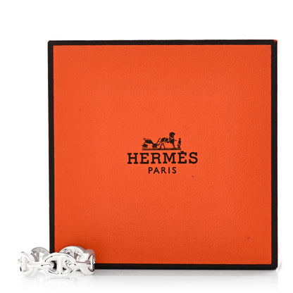 Hermes Sterling Silver PM Chaine d'Ancre Enchainee Band Ring 51 5.75 9 of 9