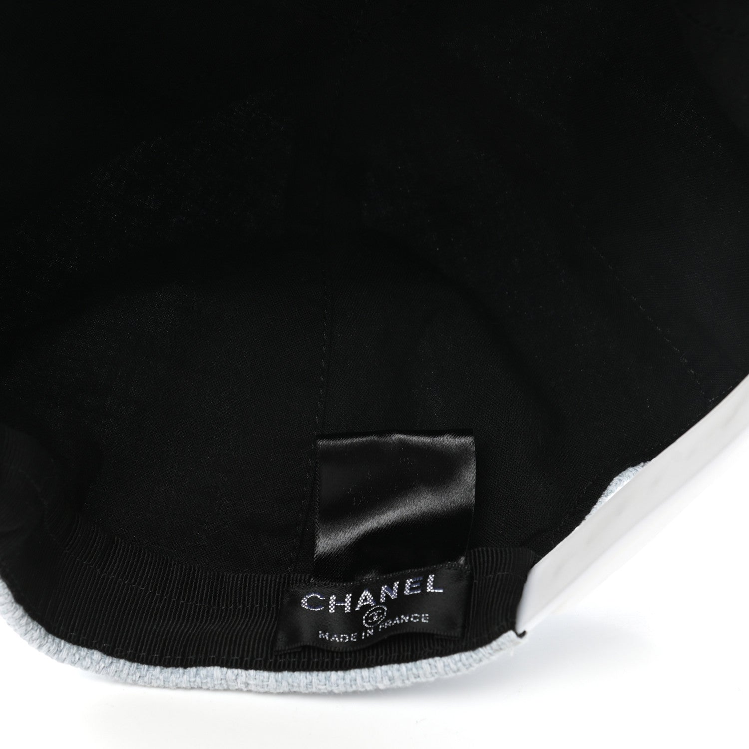 Chanel Tweed Sequin Airline CC Cap Hat Light Blue 8 of 8