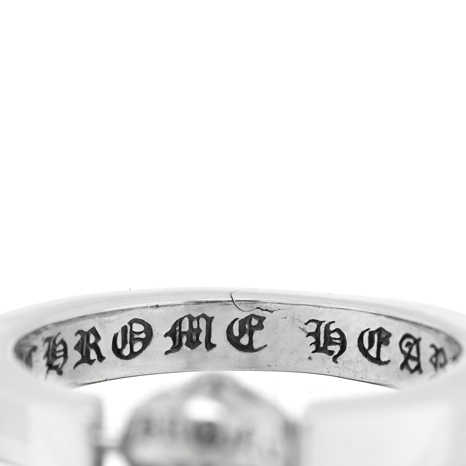 Chrome Hearts Sterling Silver Bead In Band Ring 54 7 4 of 4
