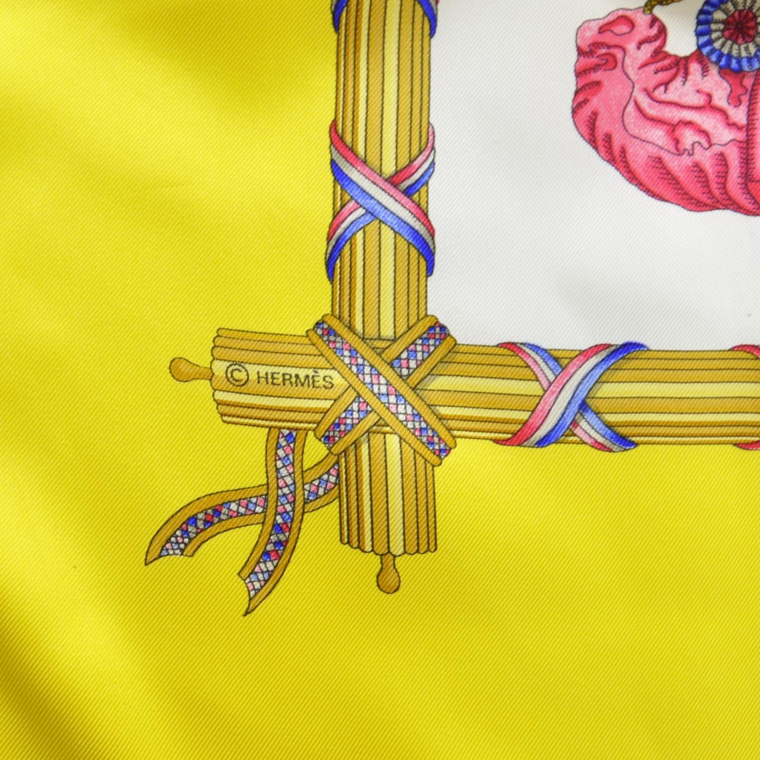 Hermes Silk Republique Francaise Liberte Egalite Fraternite 1789 Scarf 90 2 of 5