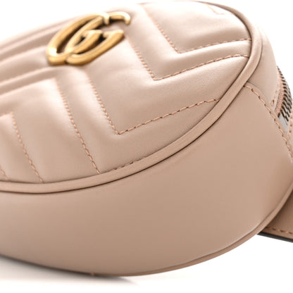 Gucci Calfskin Matelasse GG Marmont Belt Bag 85 34 Porcelain Rose 10 of 11