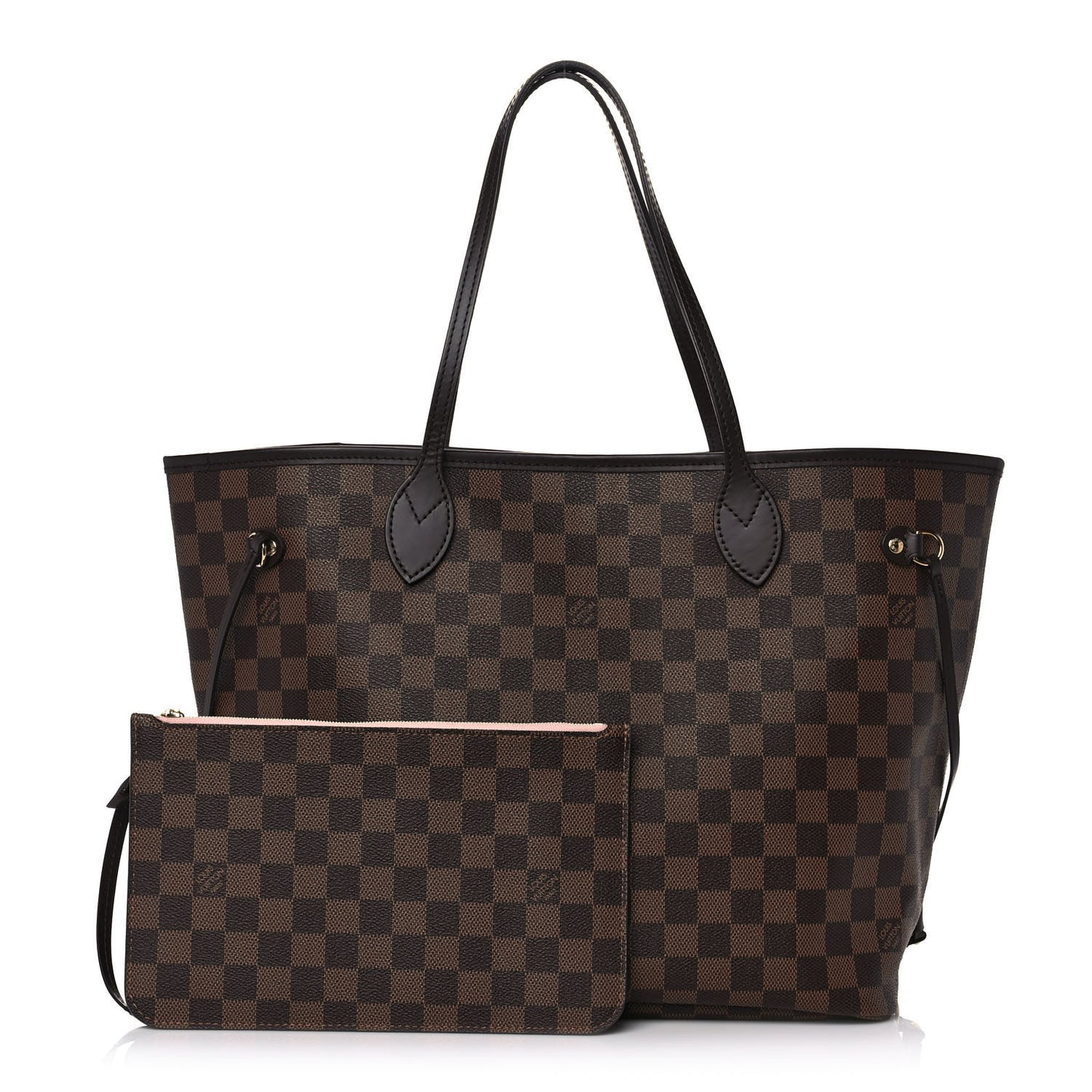 Damier Ebene Neo Neverfull MM Rose Ballerine